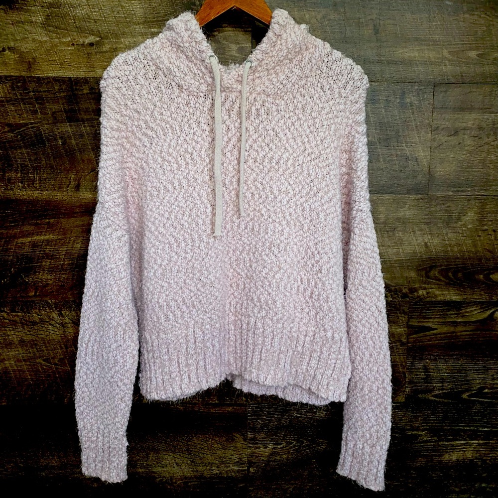 ❌SOLD❌ YES LOLA Hooded Sweater Blush Pink Size Medium